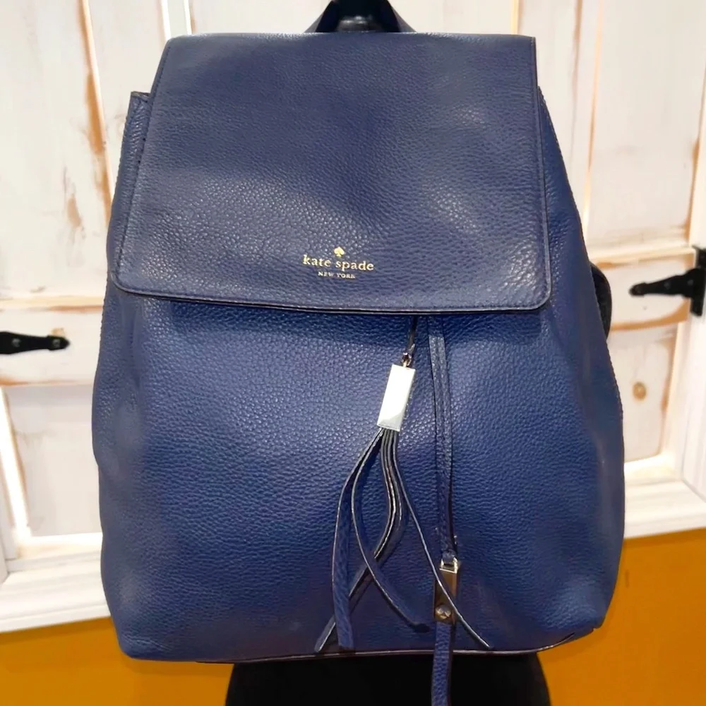 Kate Spade Wilder Grey Street Large Pebble Backpack - Picture 1 of 7